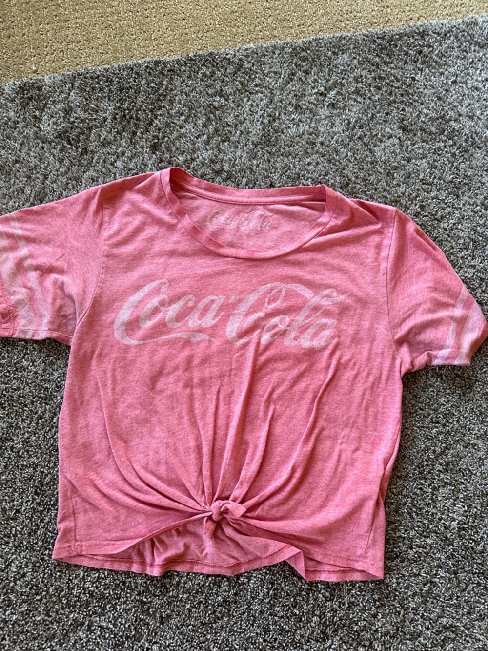Coca-Cola Red Knot Front Logo Tee Medium Vintage 1990’s Classic